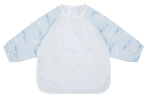 Nest Designs Bamboo Long Sleeve Bib Cover - Beluga Boogie 3T-6T