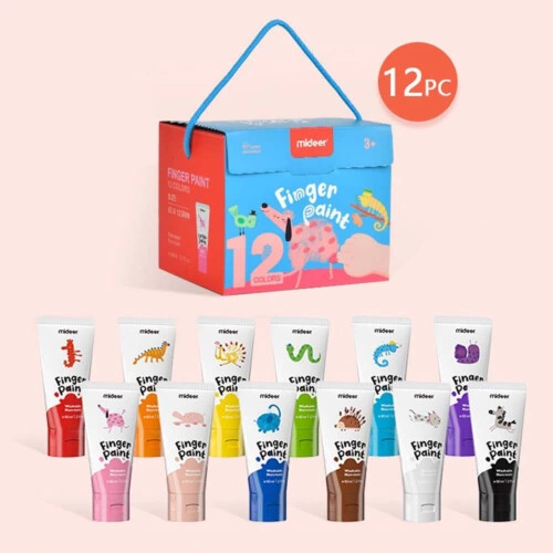 Mideer Finger Paint - 12 Colors 3yrs+