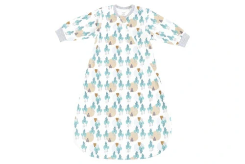 Nest Designs Organic Cotton Long Sleeve Sleep Bag - Where's The Bear 1.0Tog 6M+