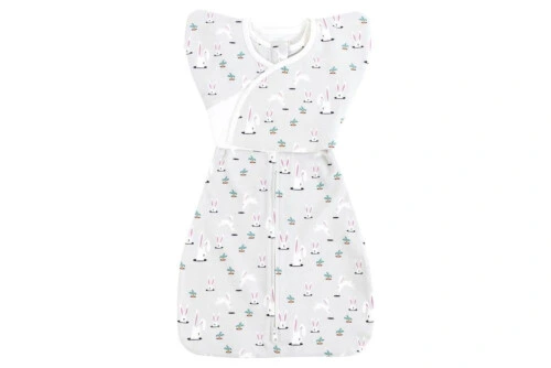 Nest Designs Organic Cotton Startle Stop Sleep Bag Set 0.5 TOG - Down The Rabbit Hole - 0-3M