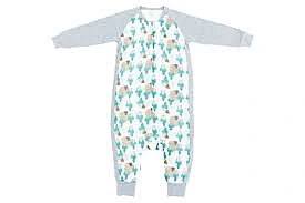 Nest Designs Raglan Bamboo Long Sleeve Sleep Suit - Where's The Bear 2.5Tog 6M-18M