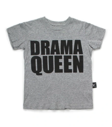 Nununu Drama Queen T-shirt - Heather Grey 