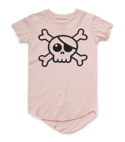 Nununu Raw Skull T-shirt - Powder Pink