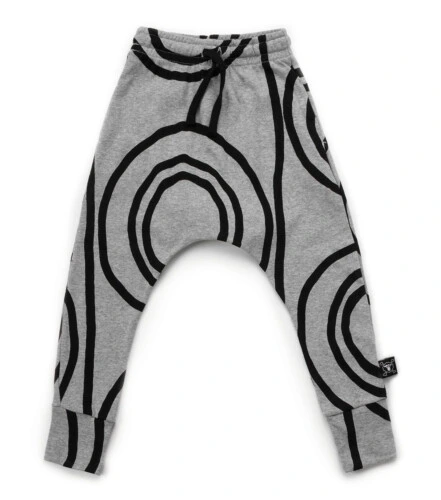Nununu Circle Baggy Pants - Heather Grey