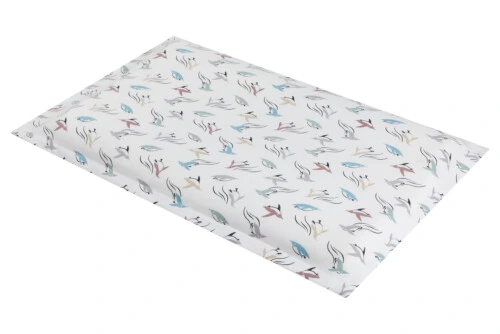 Nest Designs Organic Cotton Toddler Pillow with Pillowcase (Medium) - Rainbow Swim
