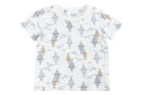Nest Designs Bamboo Jersey Short Sleeve T-Shirt - Ocean Float 4-5T
