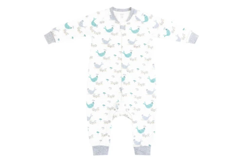 Nest Designs Organic Cotton Long Sleeve Footed Sleep Bag 1.0 TOG - Basking Buddies 4T-6T
