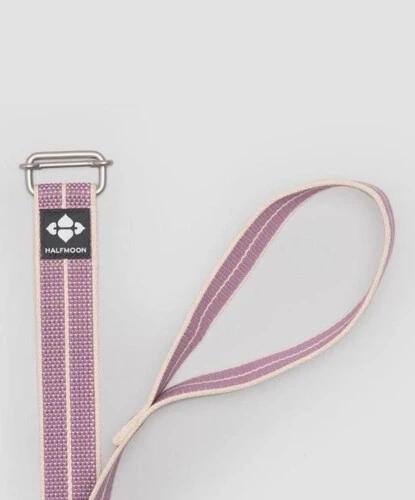 Halfmoon 8ft Loop Yoga Strap-Organic Cotton (Lilac Weave)