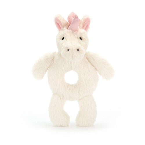 Jellycat Bashful Unicorn Ring Rattle