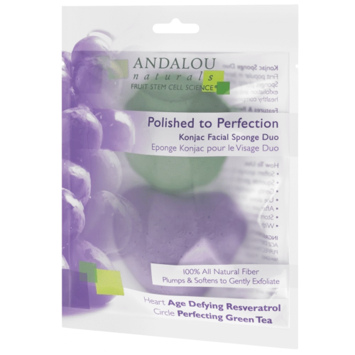ANDALOU naturals Perfection Konjac Facial Sponge Duo