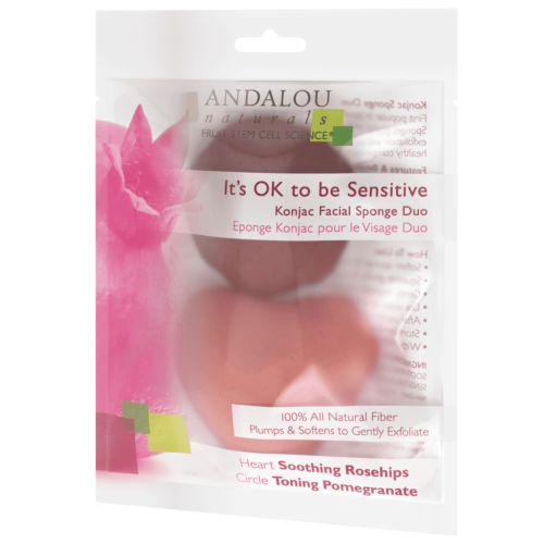 ANDALOU naturals Sensitive Konjac Facial Sponge Duo