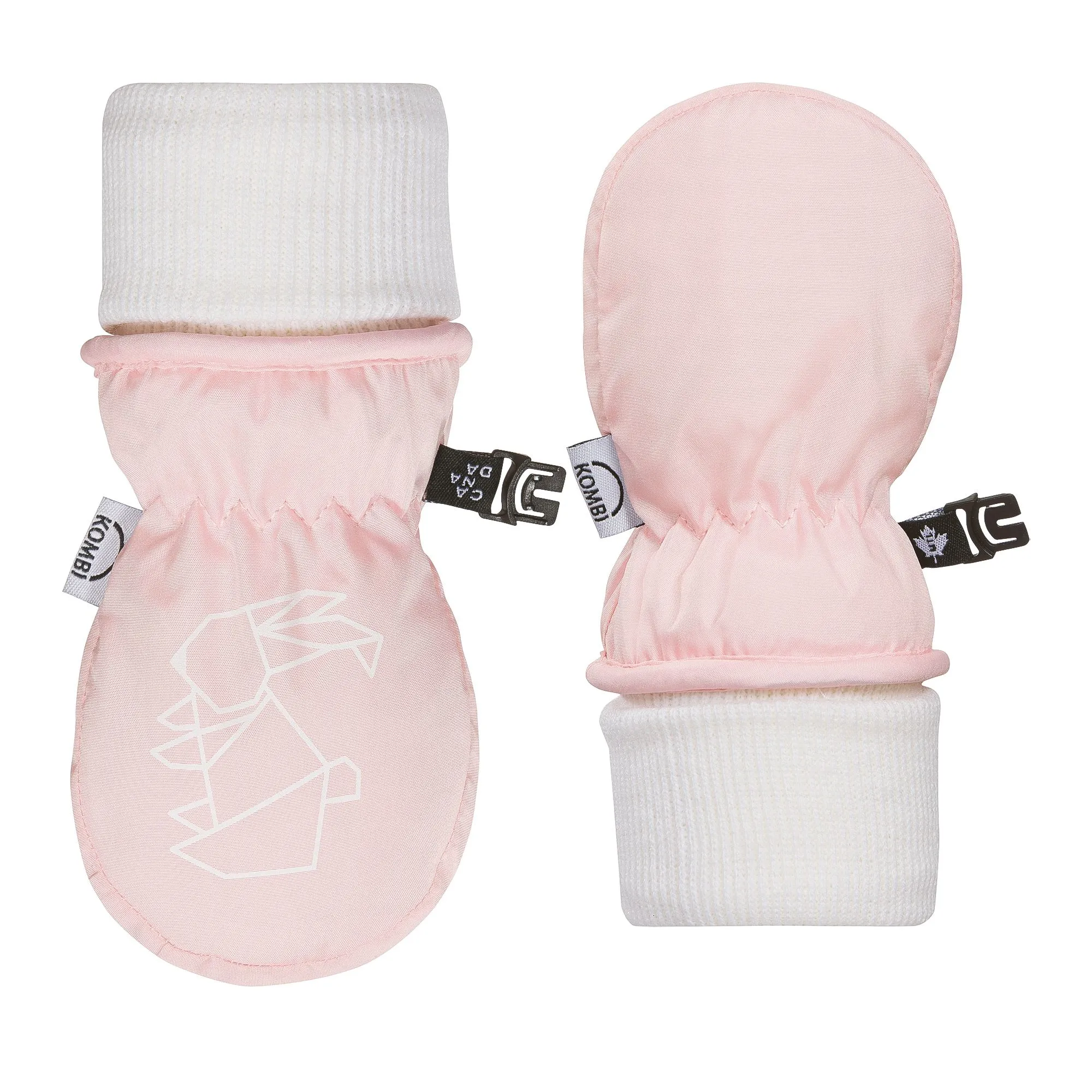 Kombi The Baby Animal Infant Mitt Glass Pink Rabbit - XXS