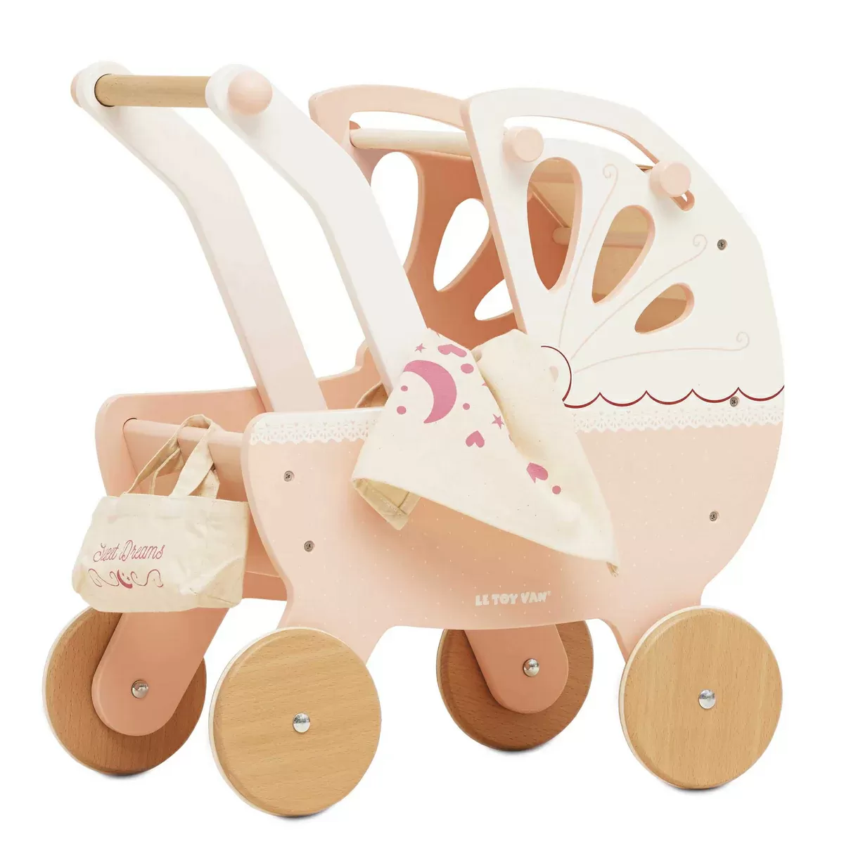 Le Toy Van Retro Wooden Doll Pram 3+