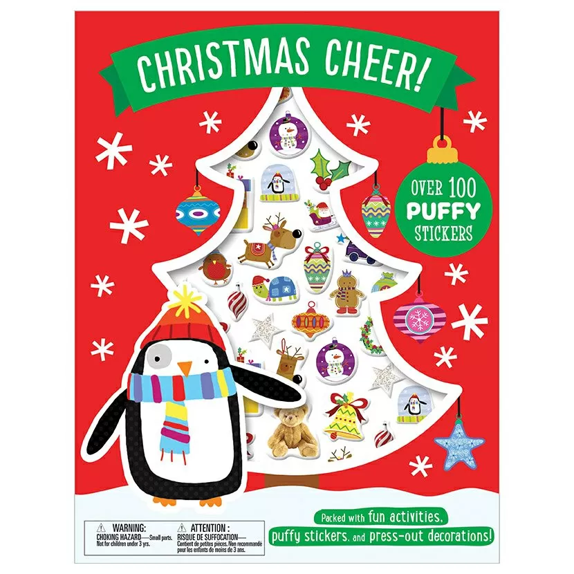 Make Believe Ideas Chrismas Cheer Over 100 Puffy Stickers