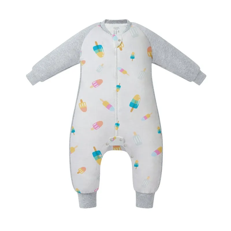 Nest Designs Long Sleeve Footed Sleep Bag 1.0 TOG (Bamboo) - Summer Pops 2T-3T