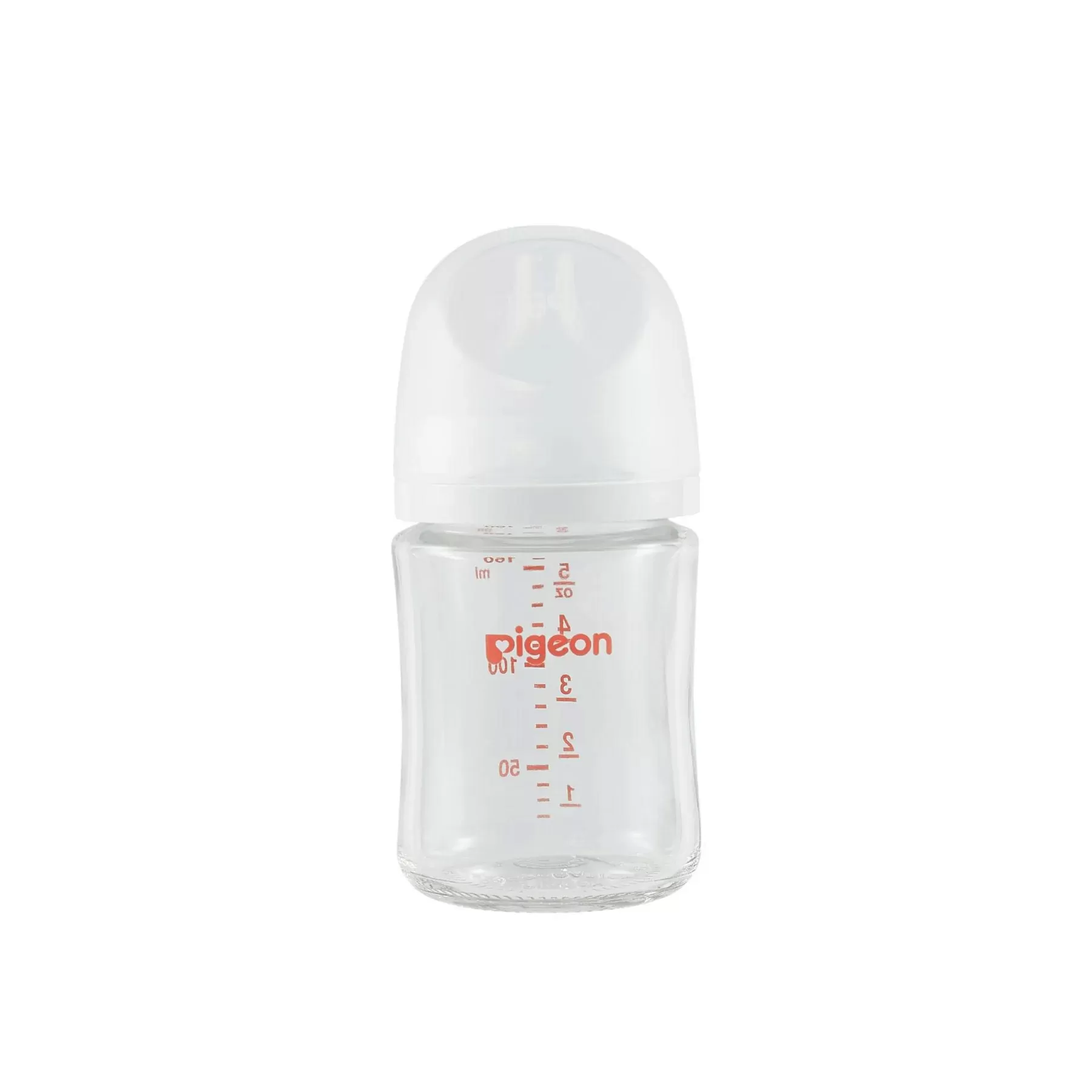 Pigeon Glass Bottle 5oz/160ml (1-Pack) with SS Nipple 0M+