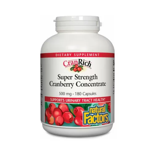 Natural Factors CranRich Cranberry 500mg 180 Capsules @