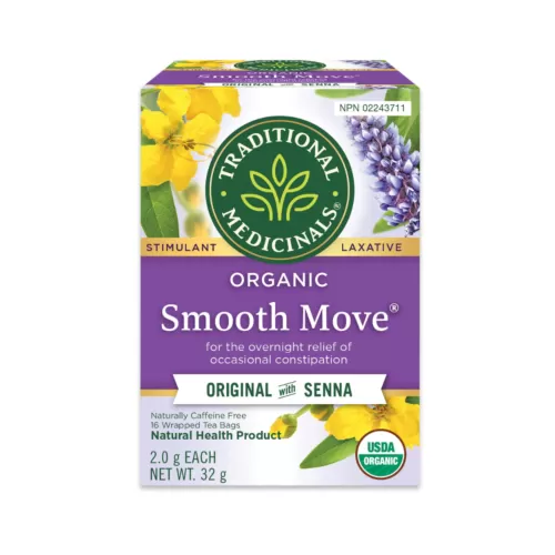 Traditional Medicinals Organic Smooth Move Laxative Tea 16 Count - Original with Senna
