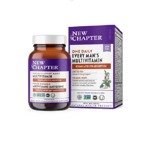 New Chapter Every Man's One Daily Multivitamin 72 Tablets