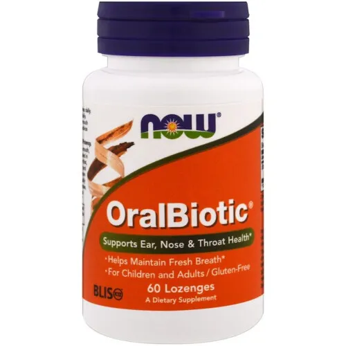 NOW OralBiotic Blis K12 60 Lozenges @