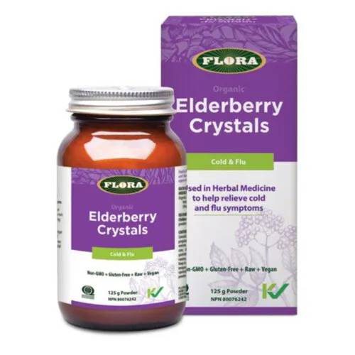 Flora Organic Elderberry Crystals 50g Powder@