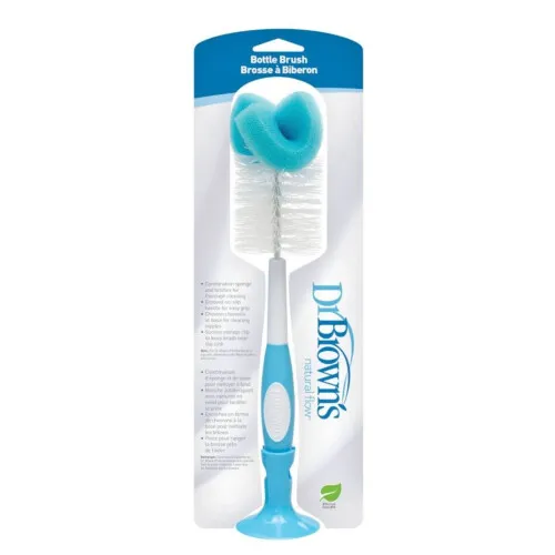Dr Brown's Natural Flow Baby Bottle Brush - Blue
