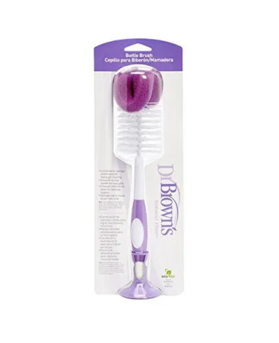 Dr Brown's Natural Flow Baby Bottle Brush - Purple