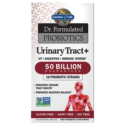 Garden of Life Dr. Formulated Probiotics Urinary Tract+ 50 Billion 60 Veg Capsules @