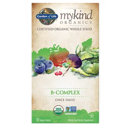 Garden of Life Mykind Organics B-Complex Once Daily 30 Vegan Tablets @