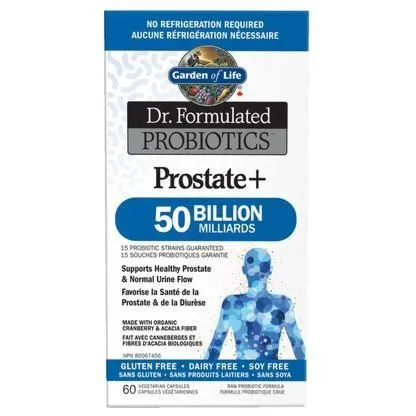 Garden of Life Dr. Formulated Probiotics Prostate+ 50 Billion 60 Veggie Capsules @