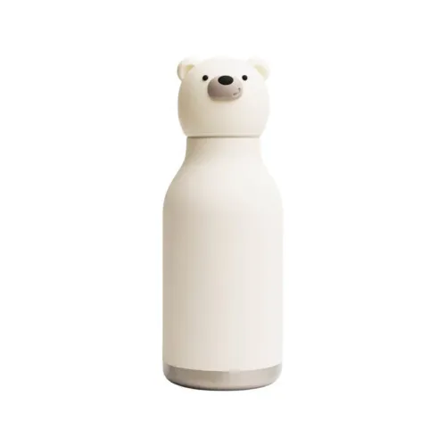 Asobu Insulated Stainless Steel Bottle with Straw - Bear Bestie 460ml