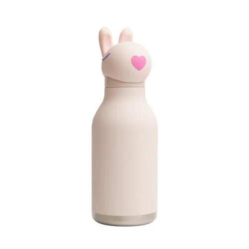 Asobu Insulated Stainless Steel Bottle with Straw - Bunny Bestie 460ml