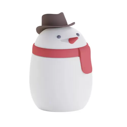Asobu Insulated Stainless Steel Food Jar - Snowman Bestie 600ml