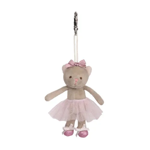 Bukowski Albertina Bag Charm - Grey Small 4"