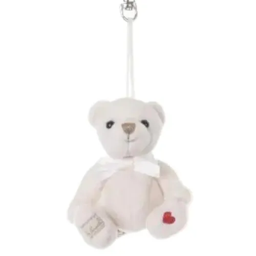 Bukowski Lovely Anton & Lenonard Bear Bag Charm - Cream white