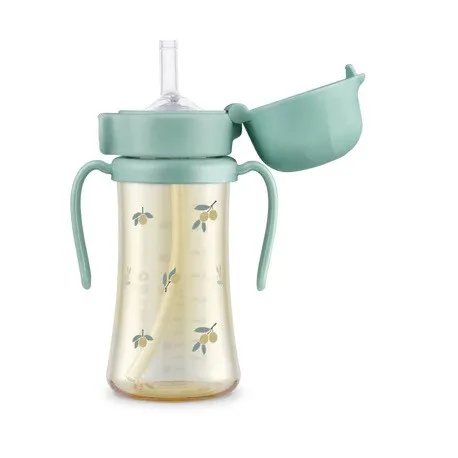 Grosmimi PPSU Straw CUP 300ml - Olive