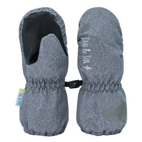 Jan & Jul Cozy-Dry Waterproof Rain Mittens - Heather Grey - S