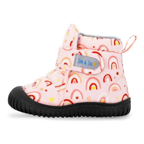 Jan & Jul Kids Insulated Ankle Boots - Pink Rainbow US 7