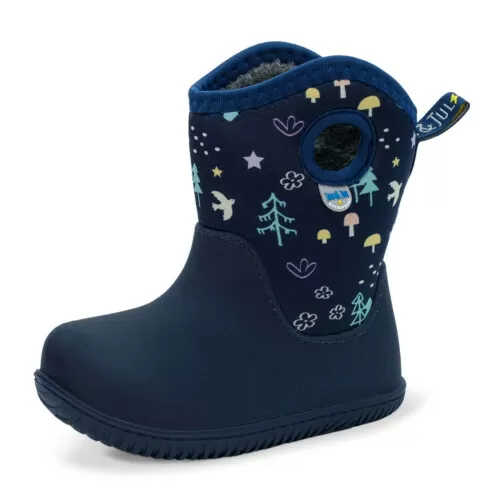 Jan & Jul Kids Toasty-Dry Lite Winter Boots Navy Forest