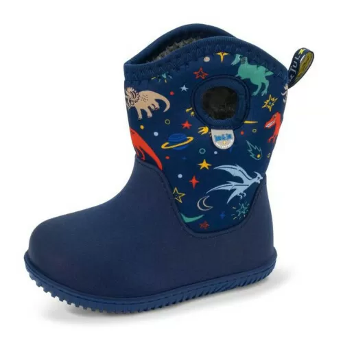 Jan & Jul Kids Toasty-Dry Lite Winter Boots  Space Dinos