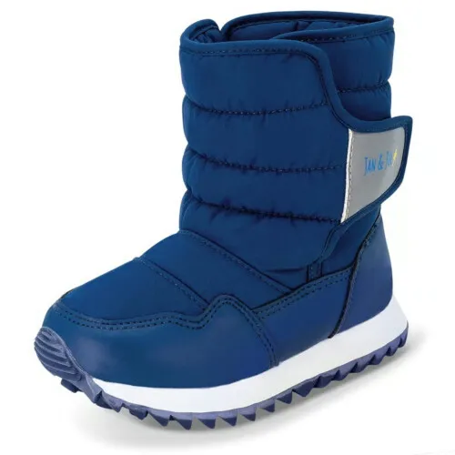 Jan & Jul Toasty-Dry Tall Puffy Winter Boots Navy US10