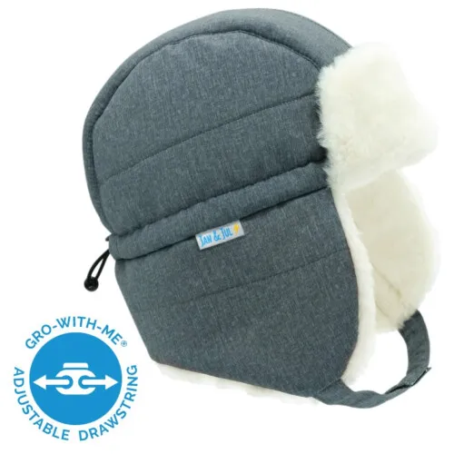 Jan & Jul Toasty-Dry Trapper Hat - Heather Grey - S