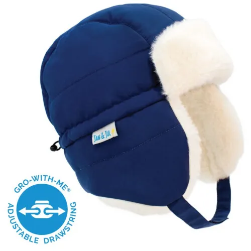 Jan & Jul Toasty-Dry Trapper Hat - Nebula Blue - L