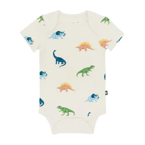 Kyte Baby Bodysuit in Ecru Roar 3-6 Months