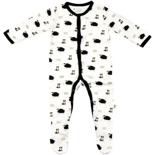 Kyte Baby Printed Footie In Pasture 12-18 Month