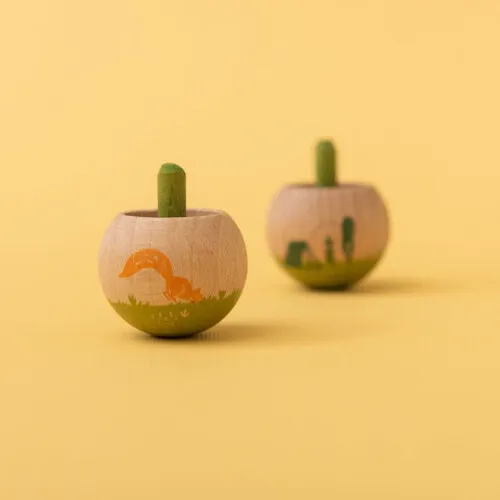Londji Little World Spinning Top-Nature