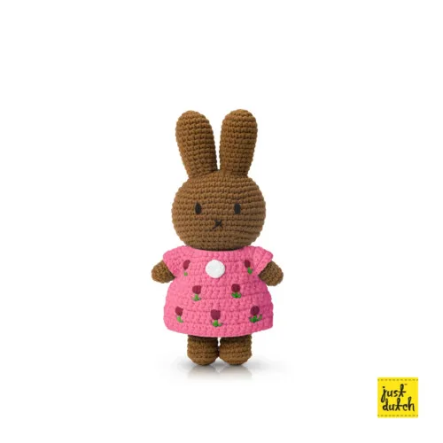 Just Dutch Miffy Melanie Little Flower Dress - Pink
