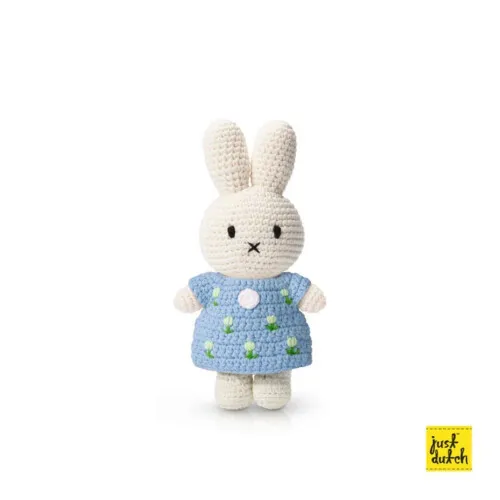 Just Dutch Miffy Tulip Dress Pastel Blue
