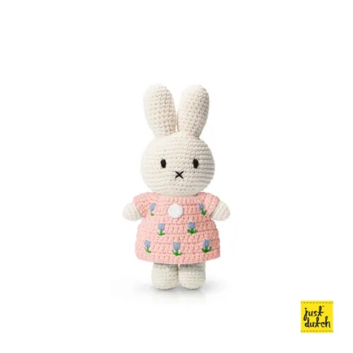 Just Dutch Miffy Tulip Dress Pastel Pink