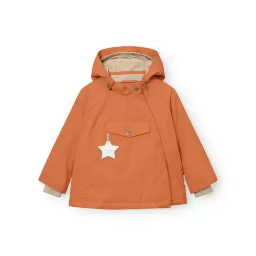 Mini A Ture MATWANG Fleece Lined Winter Jacket GRS Leather brown